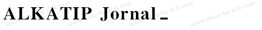 ALKATIP Jornal字体转换